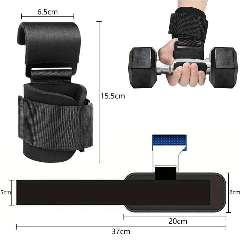 Max-Weight Lifting Hooks - Elite Wrist Support for Powerlifting