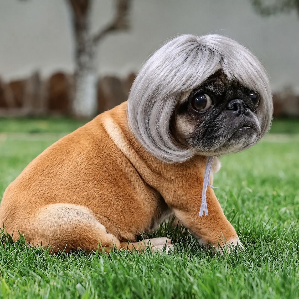 🔥2026 HOT SALE 49% OFF - 🐶 Funny Pet Wig Headband for Dogs & Cats – Cute Costume Accessory for Photos, Parties & Holidays