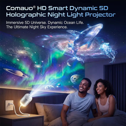 🌌5D Mini Galaxy Star Projector – Dynamic Ambient Lighting for Bedrooms, Cars & Relaxing Spaces