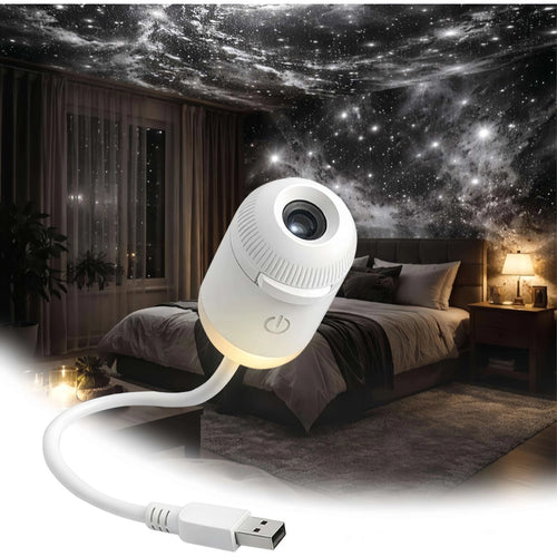 🌌5D Mini Galaxy Star Projector – Dynamic Ambient Lighting for Bedrooms, Cars & Relaxing Spaces