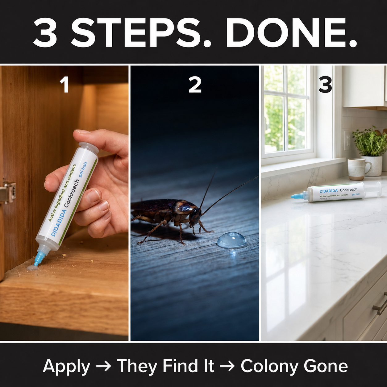 DIDADIDA Cockroach Gel Bait — Professional-Grade Roach Killer